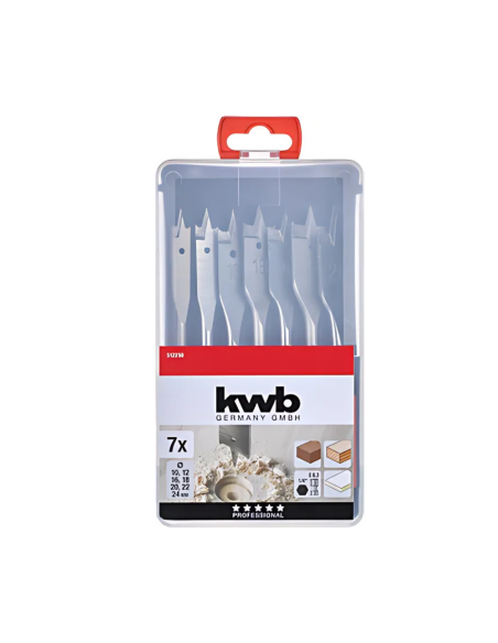 Set 7 Mechas Pala Para Madera Kwb 49512250 Kwb