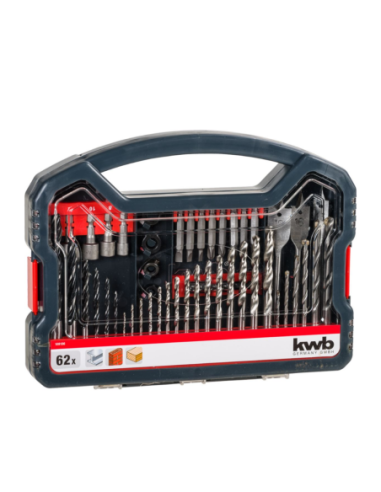Set 62 Mechas Y Puntas Con Maletin Pwrbox 49109106 Kwb