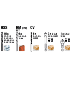 Set 101 Mechas Y Puntas Con Maletin Pwrbox 49109110 Kwb 2