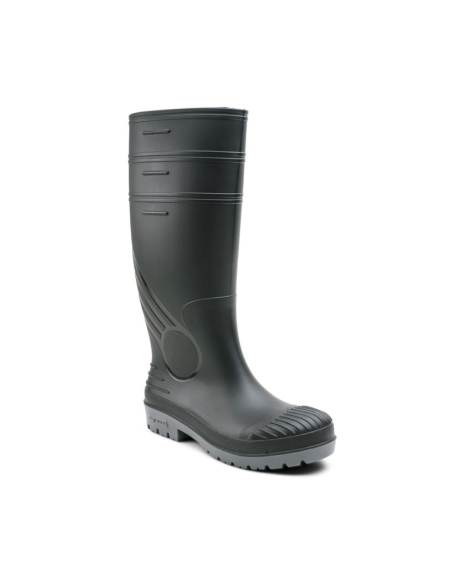 Bota Goma Industrial Negra Con Punta Acero 43 (210) Escorpio