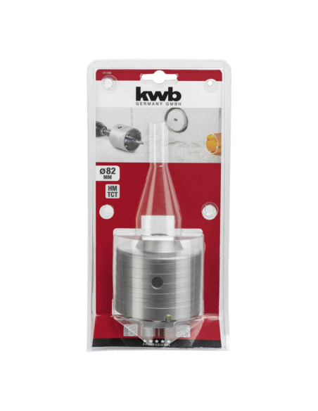 Corona Diamantada Tungsteno 80mm 49175180 Kwb