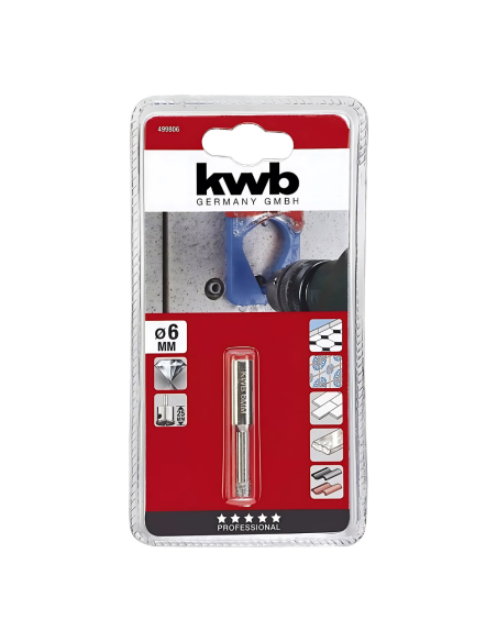 Corona Diamantada 6mm Kwb 49499806 Kwb