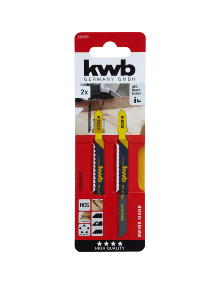 Hoja De Sierra Caladora Corte Medio X 2 U 49610220 Kwb Hoja De Sierra Caladora Corte Medio X 2 U 49610220 Kwb