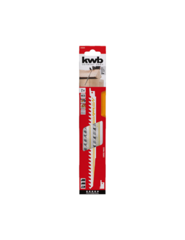 Hoja Sierra Sable Para Madera Acero Al Carbono Corte Muy Grueso Largo Total 240mm X 2 U 49576300 Kwb