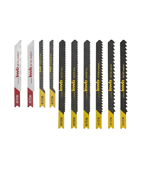 Juego 10 Hojas De Sierra Caladora Universal 49617230 Kwb Juego 10 Hojas De Sierra Caladora Universal 49617230 Kwb
