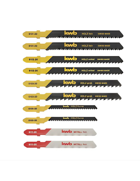 Juego 10 Hojas De Sierra Caladora Hcs 1 Leva 49617220 Kwb