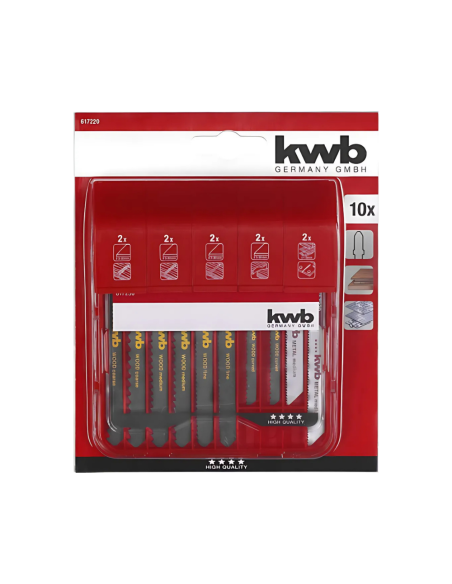 Juego 10 Hojas De Sierra Caladora Hcs 1 Leva 49617220 Kwb