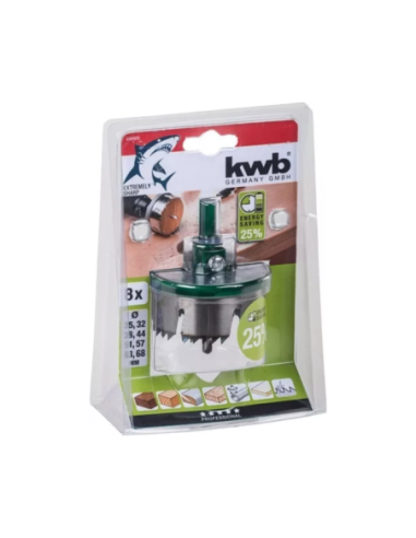 Hoja De Sierra Corona Multiple Para Madera 30mm Profundidad 8 Piezas 25 - 68 49498720 Kwb