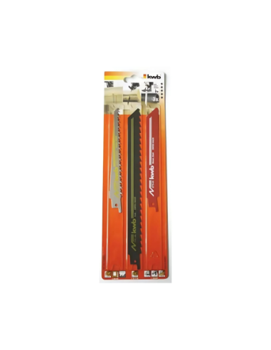 Set 3 Hojas Para Sierra Sable 49576003 Kwb