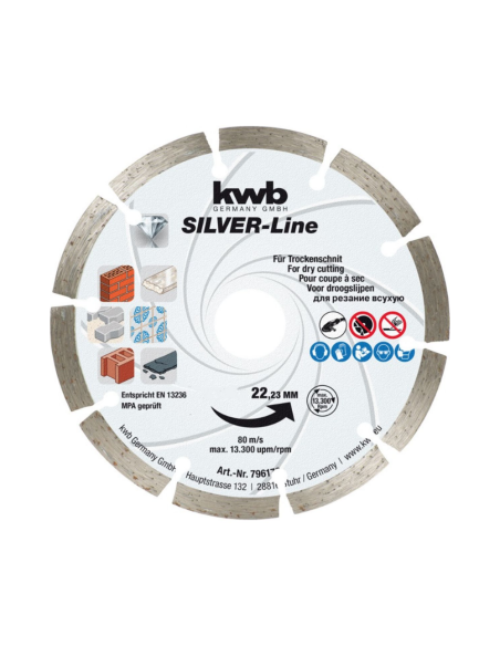 Disco De Corte Diamantado Borde Segmentado 125mm 49796570 Kwb Disco De Corte Diamantado Borde Segmentado 125mm 49796570 Kwb