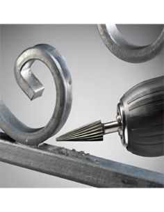 Fresa Para Metal Rotativa Conica 13 X 30mm Hss 49700840 Kwb 2