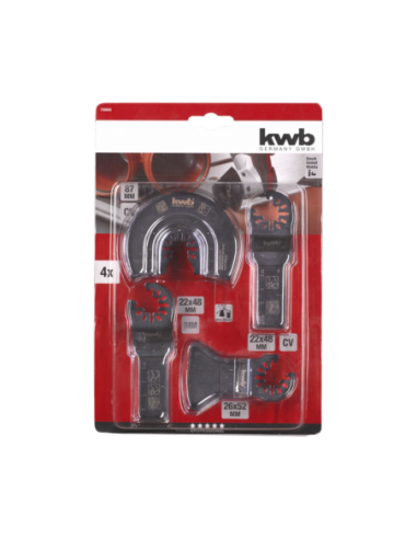 Set 4 Piezas Para Multitool 49708801 Kwb