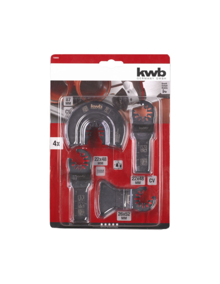 Set 4 Piezas Para Multitool 49708801 Kwb