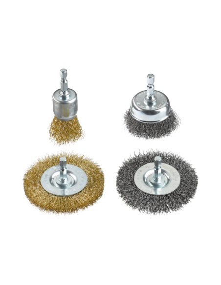 Set De Cepillos De Limpieza Para Taladro 4 Piezas 49597520 Kwb Set De Cepillos De Limpieza Para Taladro 4 Piezas 49597520 Kwb