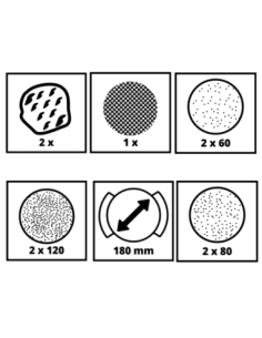 Set De Accesorios Para Pulidora Tc-po 1100 9 Piezas 2093233 Einhell 2