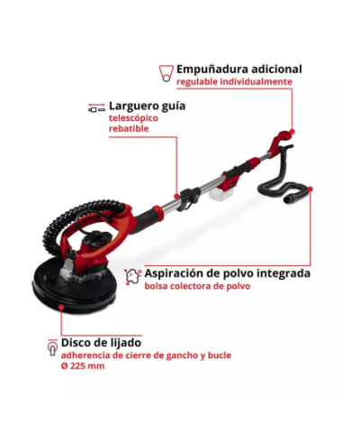 Lijadora Telescopica Inalambrica Te-dw 18/225 Li Bl Solo 4259990 Einhell