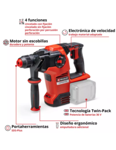 Rotomartillo Inalambrico Herocco 36/28 4513950 Einhell 2