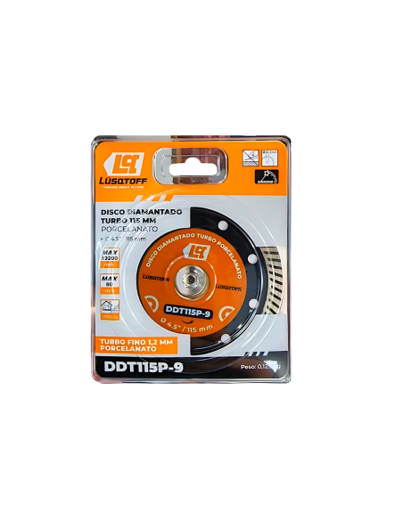 Disco Diamantado Turbo 115 Ddt115h-9 Lusqtoff Disco Diamantado Turbo 115 Ddt115h-9 Lusqtoff