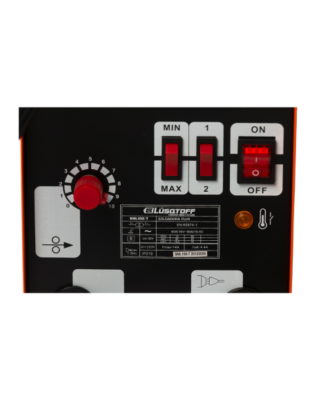 Soldadora Mig Flux 100 + Rollo Sml100-7 Lusqtoff Soldadora Mig Flux 100 + Rollo Sml100-7 Lusqtoff
