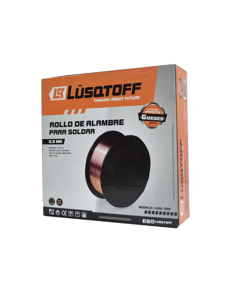 Rollo Alambre Mig 0.9 X 5kg Lqal-095 Lusqtoff Rollo Alambre Mig 0.9 X 5kg Lqal-095 Lusqtoff