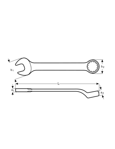 Llave Combinada 1.1/4 Pu.1.1/4 Bahco