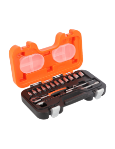 Set De Tubos 1/4 Hexagonal Metrico Y Crique 16 Piezas S160 Bahco 2