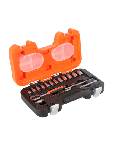 Set De Tubos 1/4 Hexagonal Metrico Y Crique 16 Piezas S160 Bahco