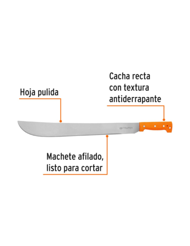 Machete Remachado Hoja 51 Cm 20" 15886 Truper