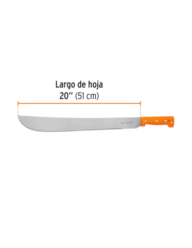 Machete Remachado Hoja 51 Cm 20" 15886 Truper