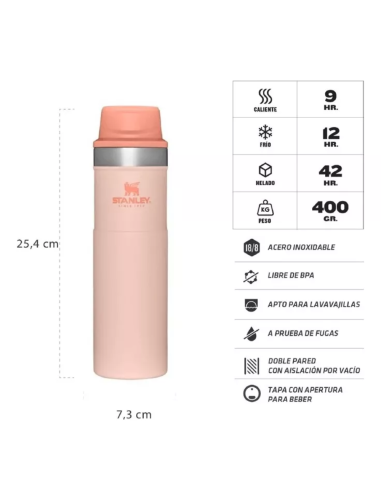 Vaso One Hand Rosa 591 Ml 10-06441-144 Stanley