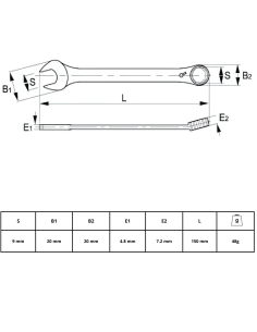 Llave Combinada Con Crique 9mm 18-09-1 Irimo 2