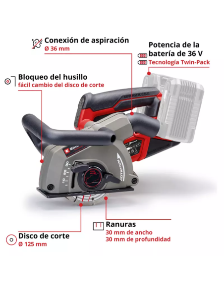Acanaladora A Bateria Tp-ma 36/30 Li Bl - Solo 4350800 Einhell Acanaladora A Bateria Tp-ma 36/30 Li Bl - Solo 4350800 Einhell