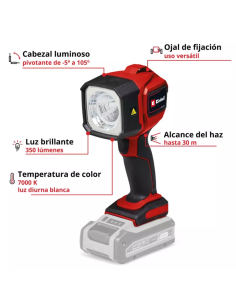 Linterna Inalambrica 18v Tc-cl 18/350 Li-solo 4514175 Einhell 2