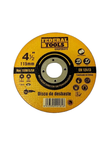 Disco De Corte 115 X 1.00 Ft-c 11 115 1022 Federal Tools Disco De Corte 115 X 1.00 Ft-c 11 115 1022 Federal Tools