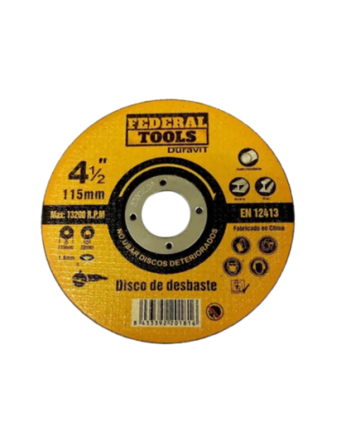 Disco de Desbaste 180 X 6.4  Ft-g14 180 6022 Federal Tools