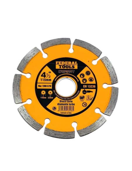 Disco Diamantado Segmentado 115 Ft-d15 115 0722 Federal Tools Disco Diamantado Segmentado 115 Ft-d15 115 0722 Federal Tools