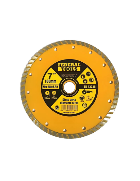 Disco Diamantado Turbo 115 Ft-d13 115 0722 Federal Tools