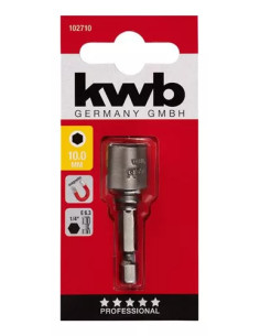 Adaptador Tubo Hexagonal 1/4 10 Mm 102710 Kwb 2