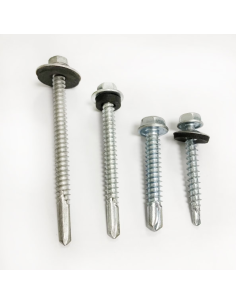 Tornillo Hexagonal Punta Mecha Con Arandela 12x2