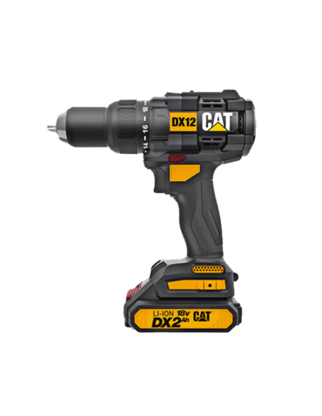 Taladro Percutor 18v Kit 2 Baterias Y Cargador Catdx12 Caterpillar