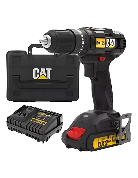 Taladro Percutor 18v Kit Cargador Y Bateria Catdx155 Caterpillar Taladro Percutor 18v Kit Cargador Y Bateria Catdx155 Caterpillar