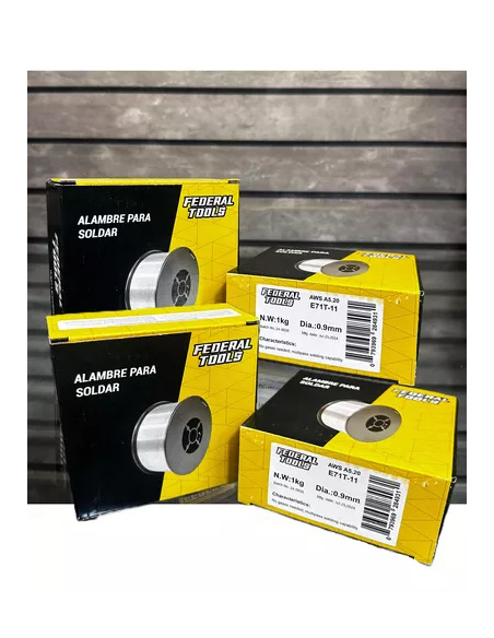 Alambre Flux Gasless 0.9mm X 1kg E71t-110.9 Federal Tools