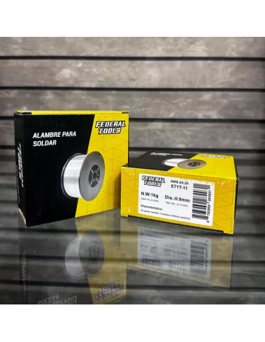 Alambre Flux Gasless 0.9mm X 1kg E71t-110.9 Federal Tools