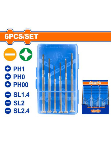 Set Destornilladores De Precision 6 Pzs Wss2b26 Wadfow Set Destornilladores De Precision 6 Pzs Wss2b26 Wadfow