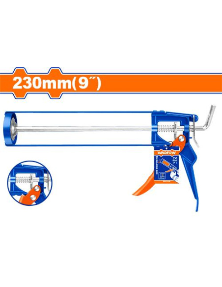 Pistola Aplicadora P/cartucho 9" 230mm Wcg3109 Wadfow Pistola Aplicadora P/cartucho 9" 230mm Wcg3109 Wadfow