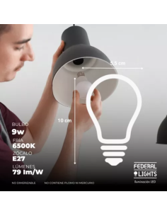 Bulbo Led 9w Frio Federal Light 2
