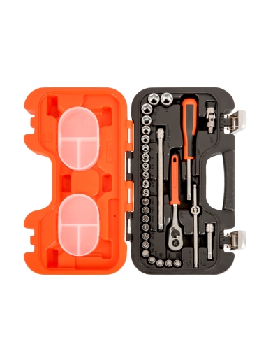 Set De Tubos Con Cuadro Conductor De 1/4 Perfil Hexagonal Metrico Crique / Tubo Con Punta S290 Bahco