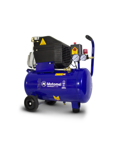 Compresor De Aire 24 Litros 2 Hp 1500 Watts Presion 8 Bar Monofasico Mca24 Motomel