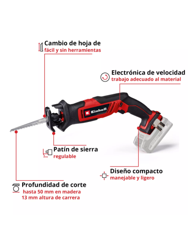 Sierra Sable 18v Te-ap 18/13 Li Solo 4326315 Einhell
