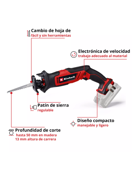 Sierra Sable 18v Te-ap 18/13 Li Solo 4326315 Einhell Sierra Sable 18v Te-ap 18/13 Li Solo 4326315 Einhell
